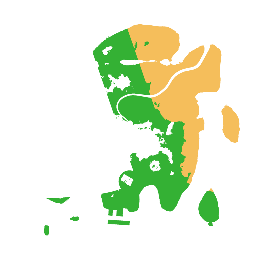 Biome Rust Map: Procedural Map, Size: 2500, Seed: 261675089