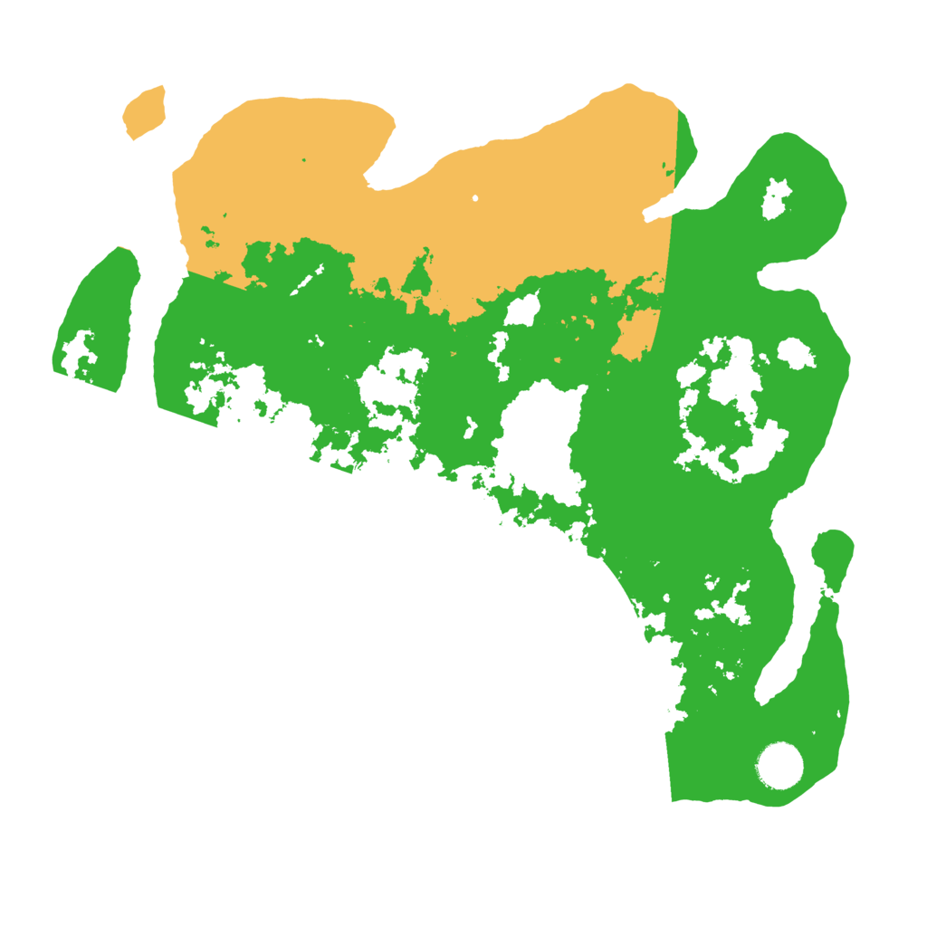 Biome Rust Map: Barren, Size: 3500, Seed: 4521