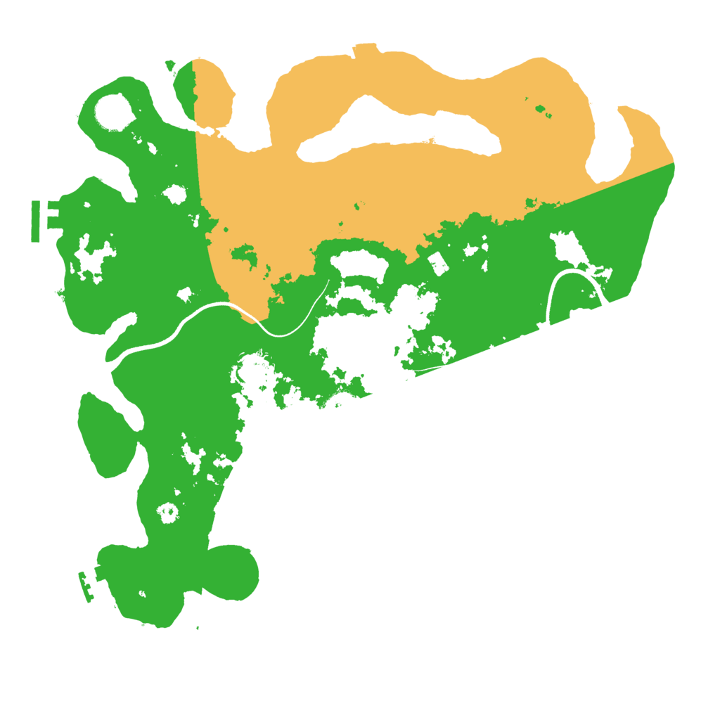 Biome Rust Map: Procedural Map, Size: 3500, Seed: 42086336