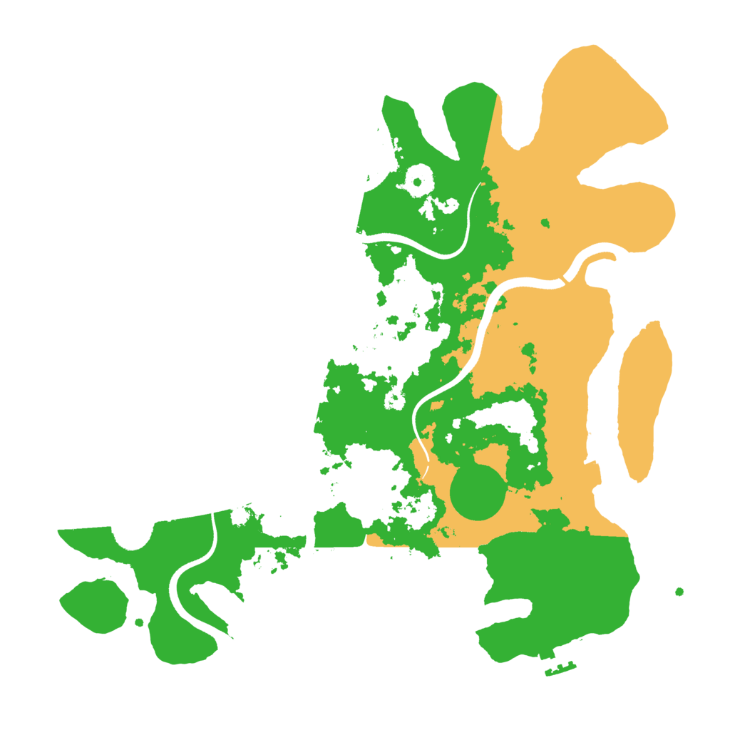 Biome Rust Map: Procedural Map, Size: 3500, Seed: 12447852