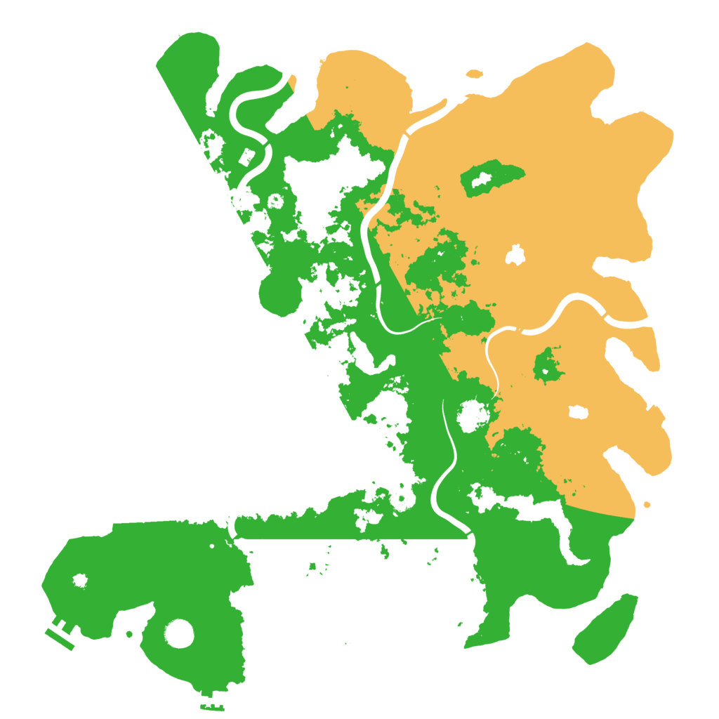 Biome Rust Map: Procedural Map, Size: 4500, Seed: 249111155