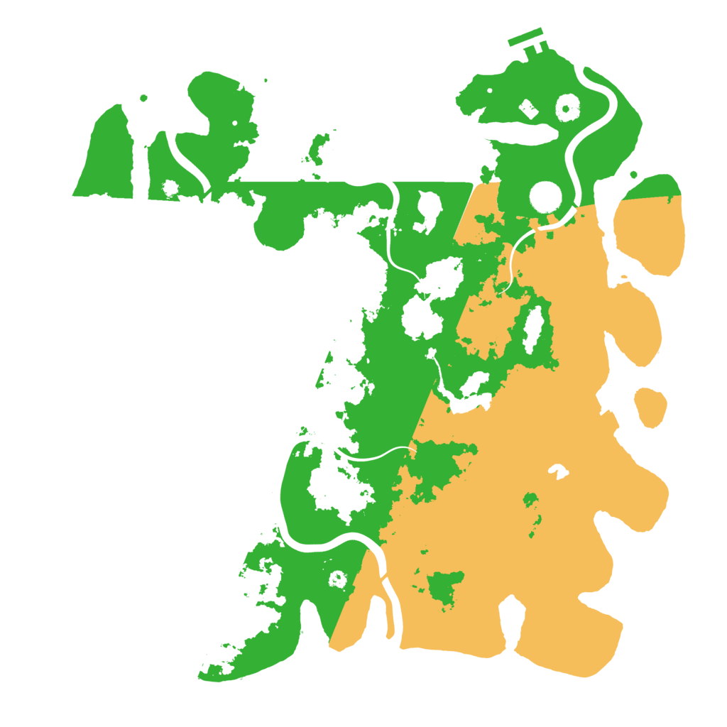 Biome Rust Map: Procedural Map, Size: 4096, Seed: 12345