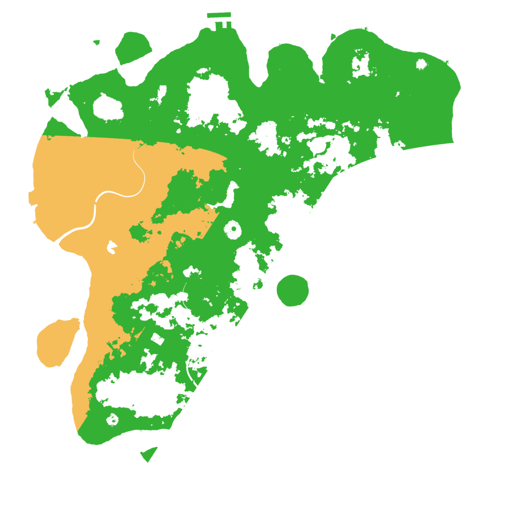 Biome Rust Map: Procedural Map, Size: 4300, Seed: 616
