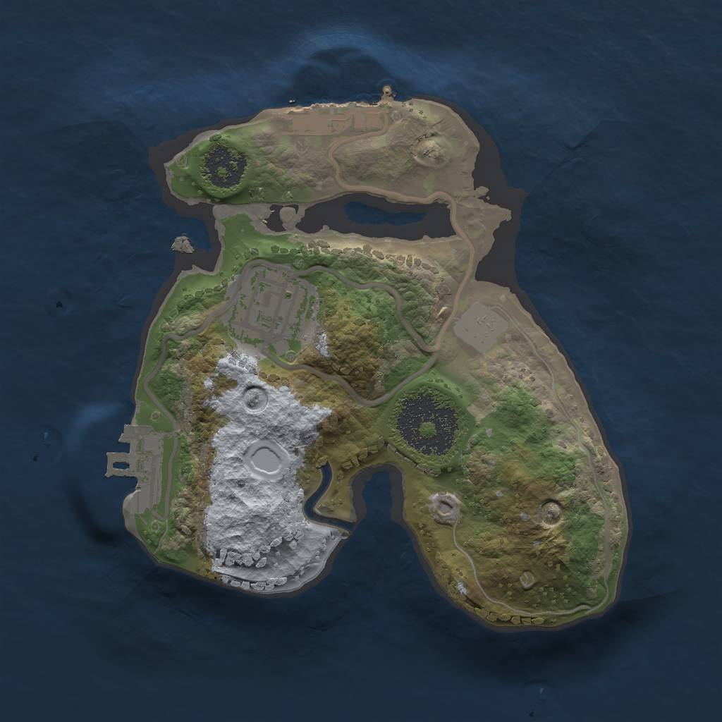 Rust Map: Procedural Map, Size: 1800, Seed: 728317957, 8 Monuments