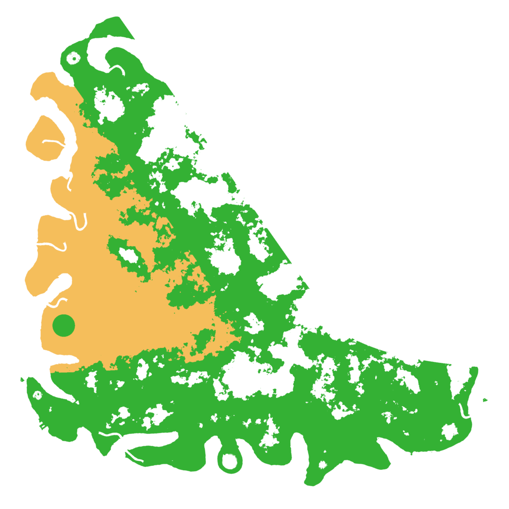 Biome Rust Map: Procedural Map, Size: 6000, Seed: 53927461