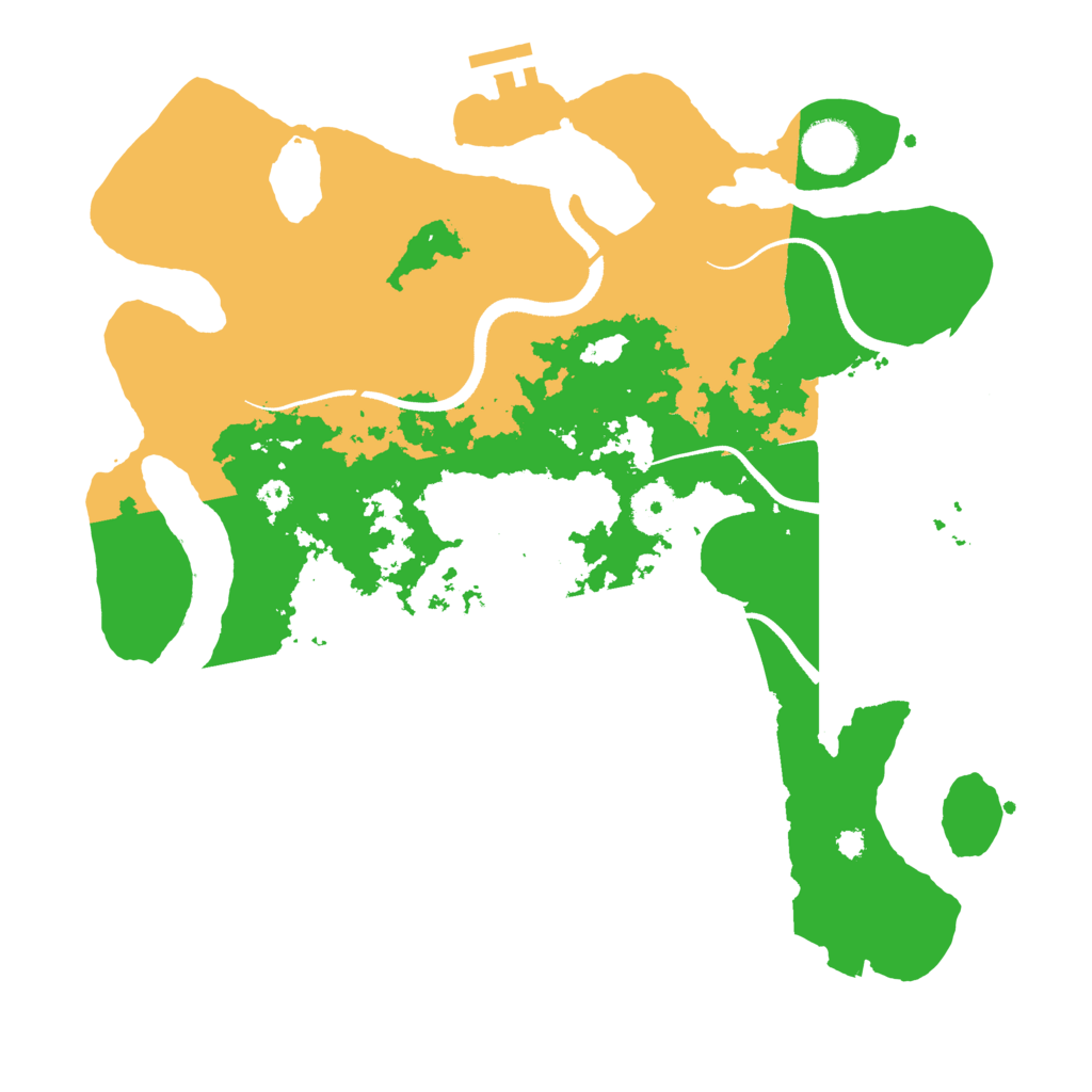 Biome Rust Map: Procedural Map, Size: 3500, Seed: 31920942