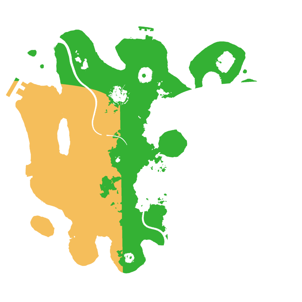 Biome Rust Map: Procedural Map, Size: 3000, Seed: 250771026