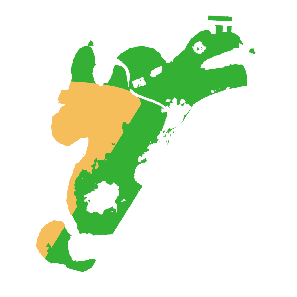 Biome Rust Map: Procedural Map, Size: 2500, Seed: 583660383