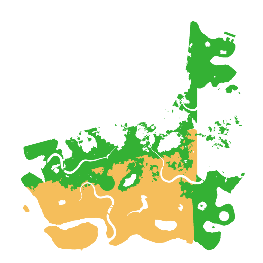 Biome Rust Map: Procedural Map, Size: 4600, Seed: 1280531931