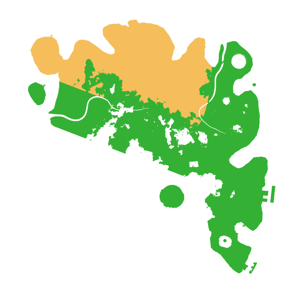 Biome Rust Map: Procedural Map, Size: 3500, Seed: 1455713455