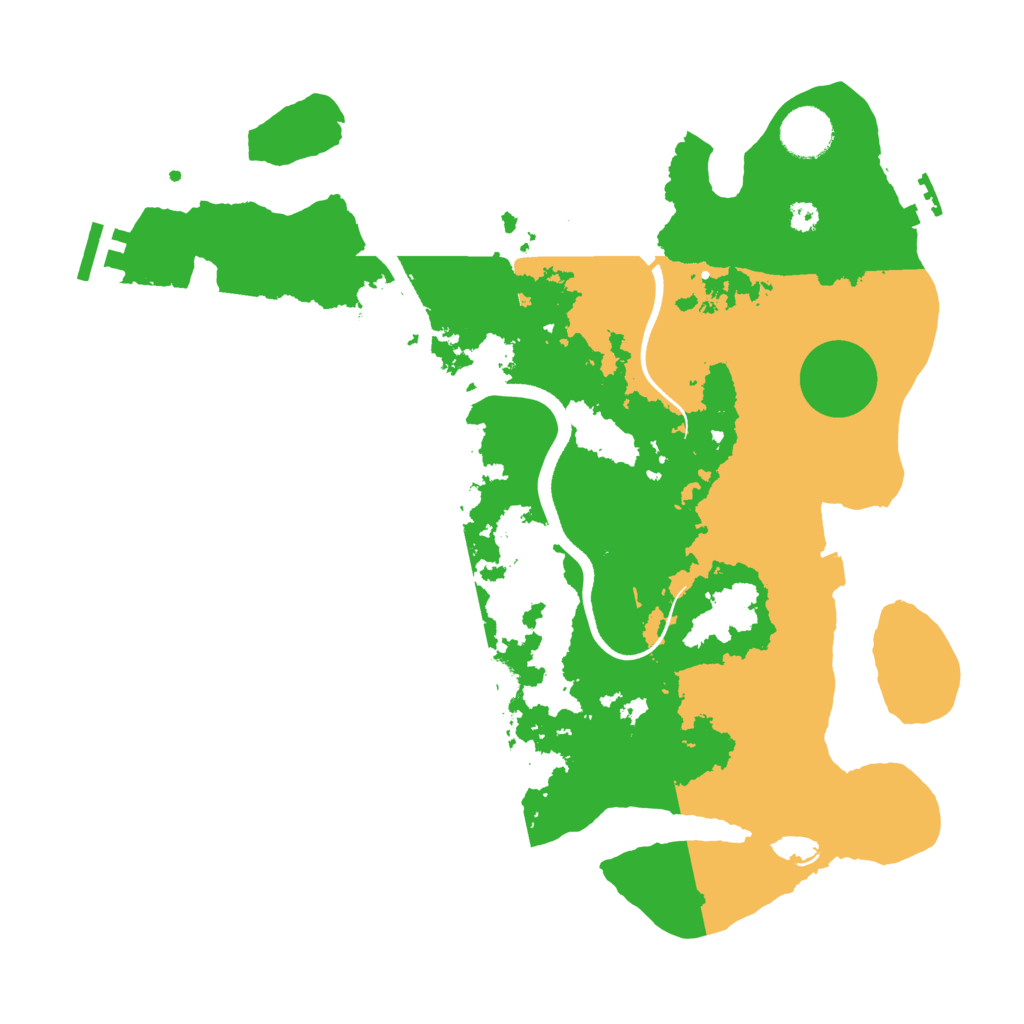 Biome Rust Map: Procedural Map, Size: 3500, Seed: 14788541