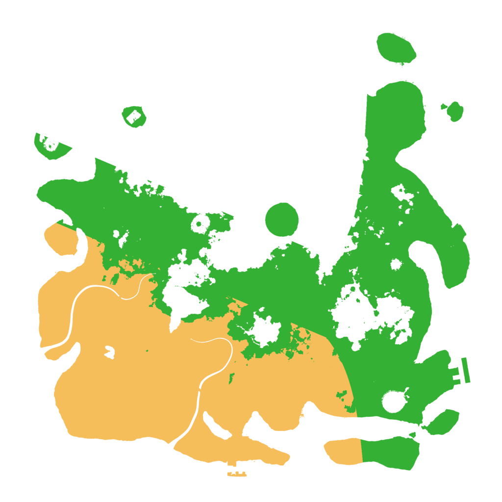 Biome Rust Map: Procedural Map, Size: 4000, Seed: 43215