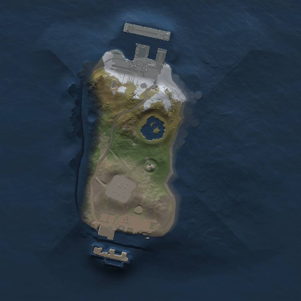 Rust Map: Procedural Map, Size: 1300, Seed: 69, 3 Monuments