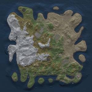 Thumbnail Rust Map: Procedural Map, Size: 4010, Seed: 4125127, 17 Monuments