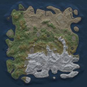 Thumbnail Rust Map: Procedural Map, Size: 4500, Seed: 229688528, 18 Monuments