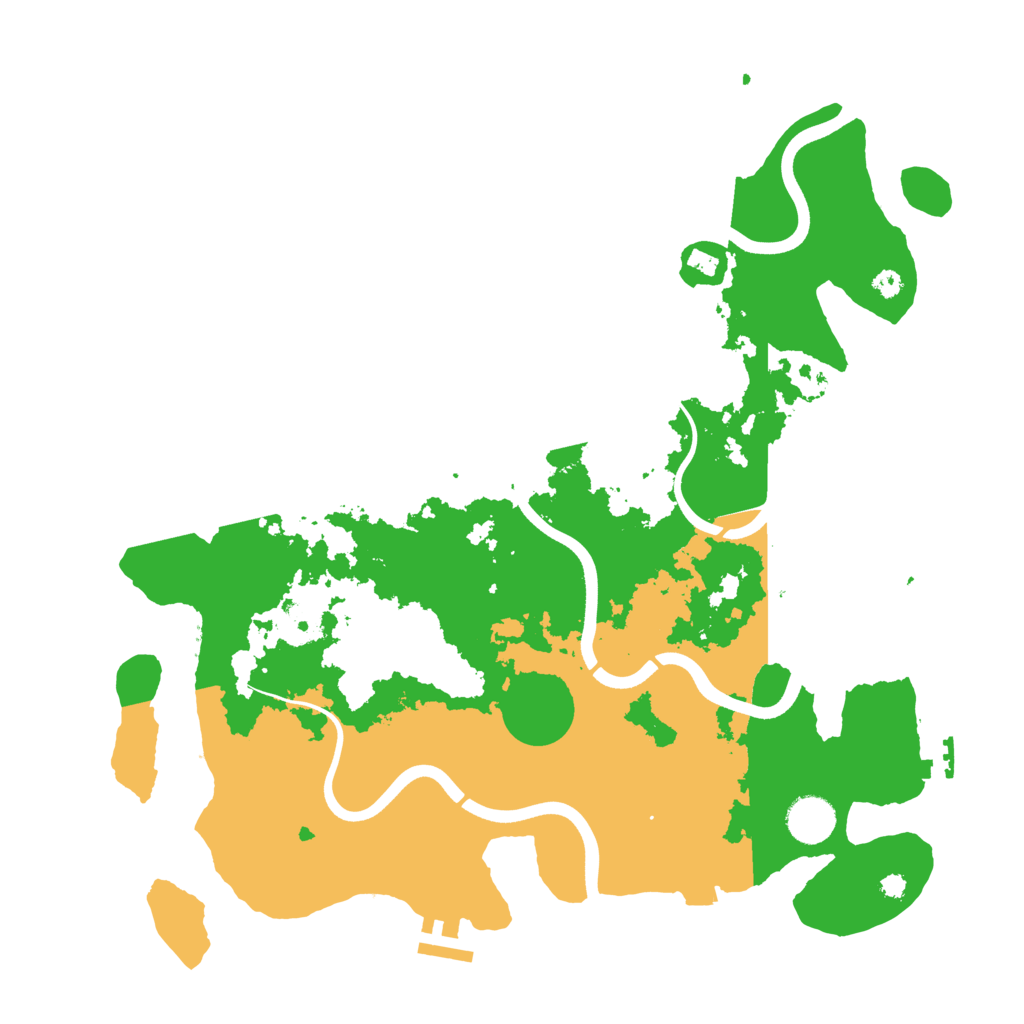 Biome Rust Map: Procedural Map, Size: 3750, Seed: 50123