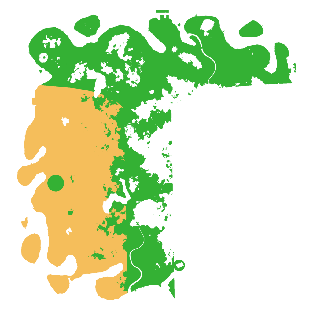 Biome Rust Map: Procedural Map, Size: 5000, Seed: 9845