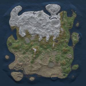 Thumbnail Rust Map: Procedural Map, Size: 4000, Seed: 2114830401, 18 Monuments