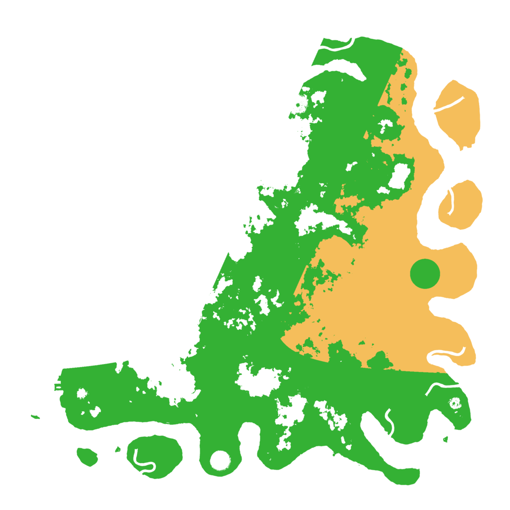 Biome Rust Map: Procedural Map, Size: 4500, Seed: 732323