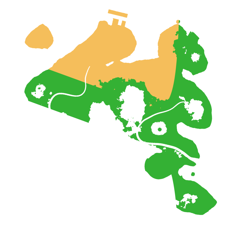 Biome Rust Map: Procedural Map, Size: 2500, Seed: 2142103817