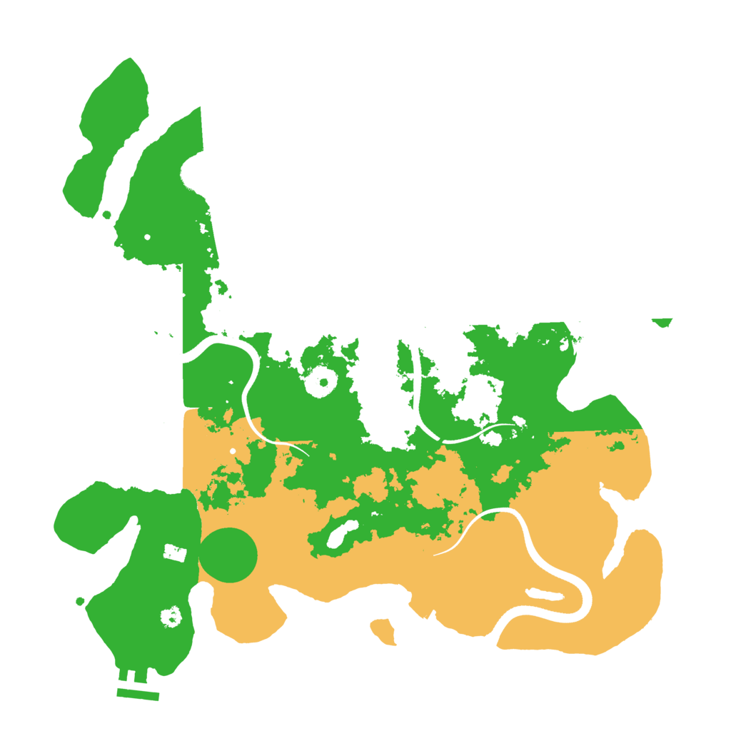 Biome Rust Map: Procedural Map, Size: 3500, Seed: 46705334
