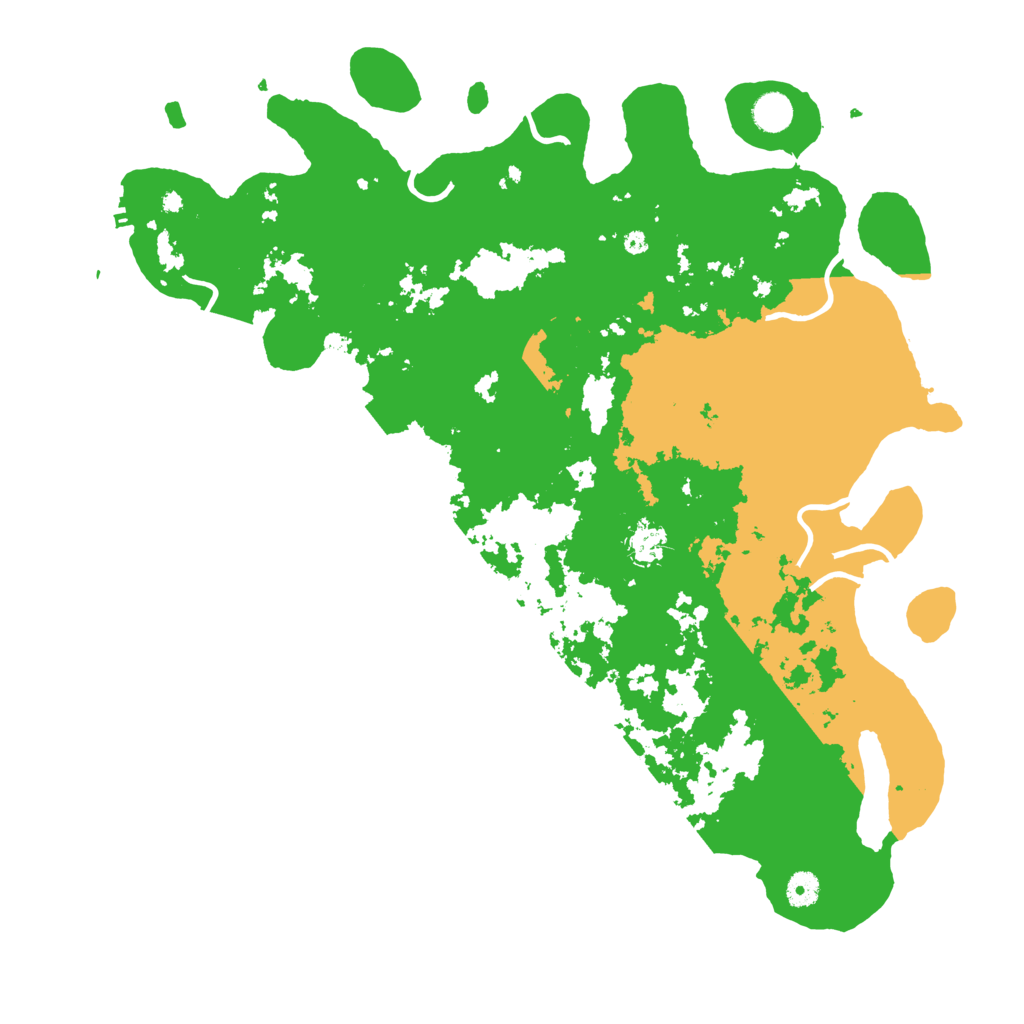 Biome Rust Map: Procedural Map, Size: 4500, Seed: 32905315