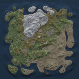 Thumbnail Rust Map: Procedural Map, Size: 4250, Seed: 1799810399, 18 Monuments