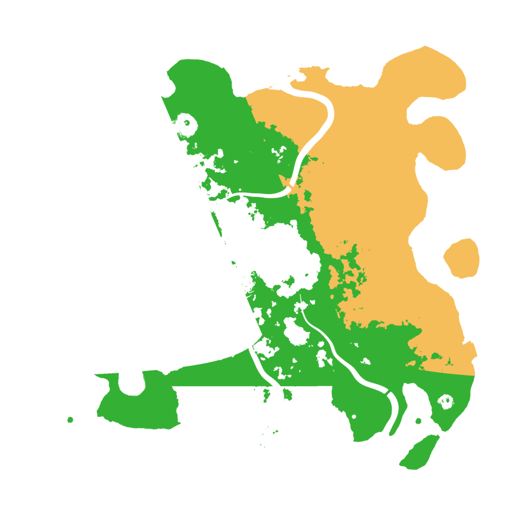 Biome Rust Map: Procedural Map, Size: 3500, Seed: 110478739