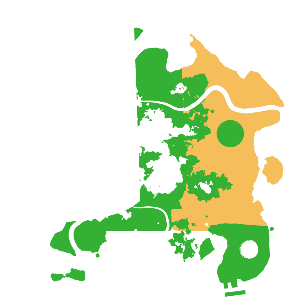 Biome Rust Map: Procedural Map, Size: 3000, Seed: 1250830648