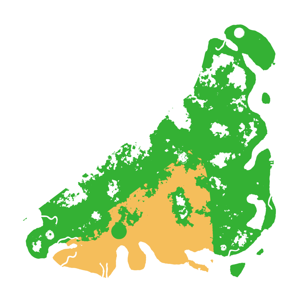 Biome Rust Map: Procedural Map, Size: 5000, Seed: 50025