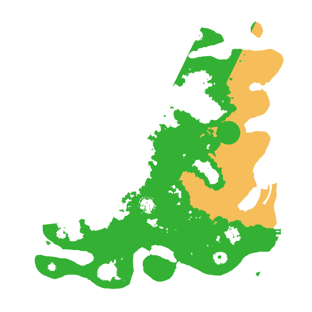 Biome Rust Map: Procedural Map, Size: 3500, Seed: 1231304671