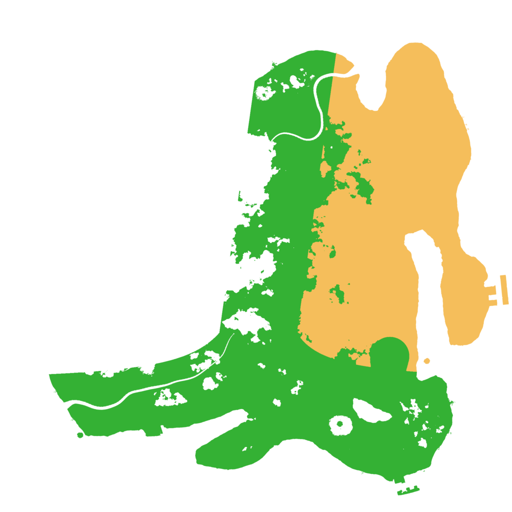 Biome Rust Map: Procedural Map, Size: 3500, Seed: 73635521