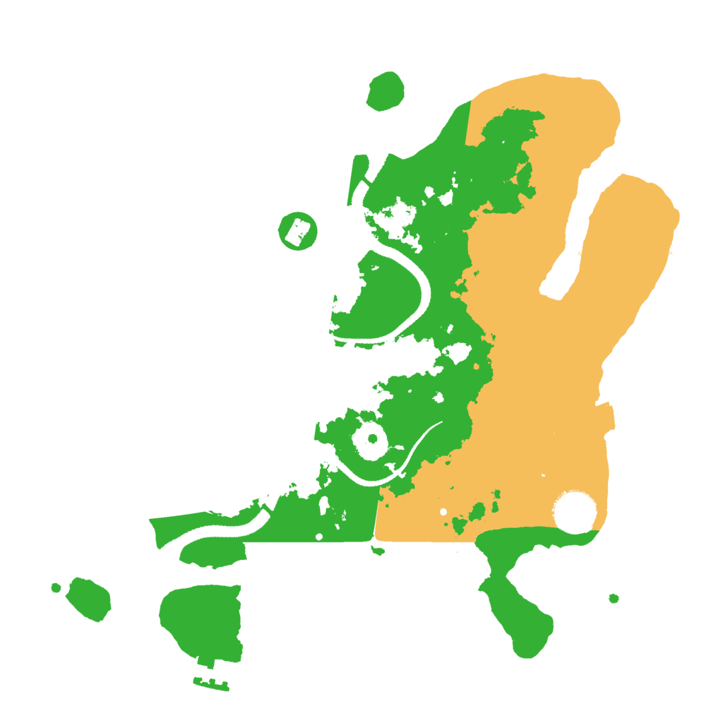 Biome Rust Map: Procedural Map, Size: 3000, Seed: 998922569