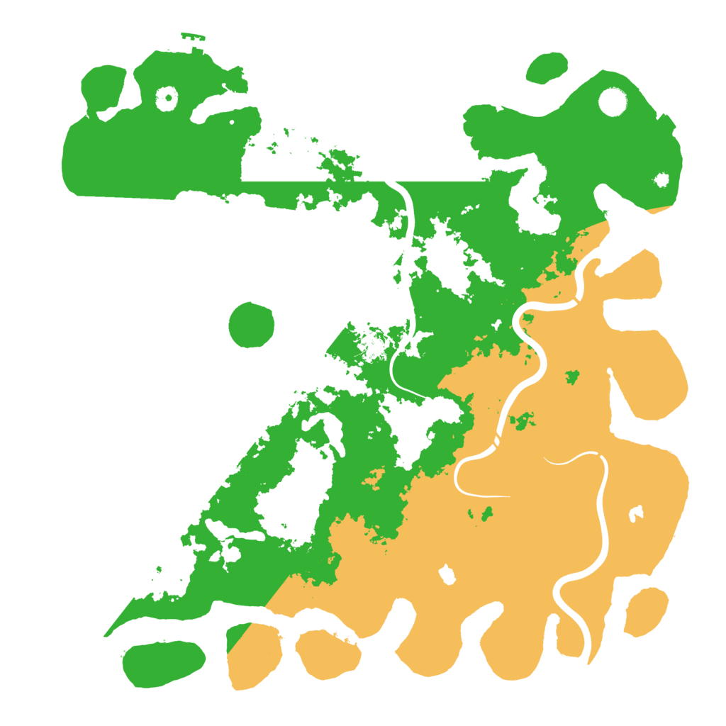 Biome Rust Map: Procedural Map, Size: 4500, Seed: 1299791925