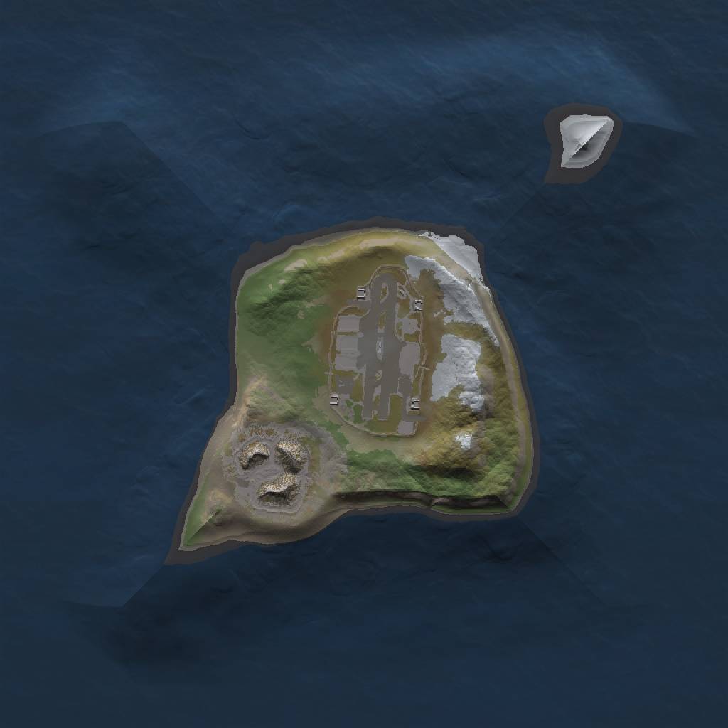 Rust Map: Barren, Size: 1500, Seed: 333, 4 Monuments