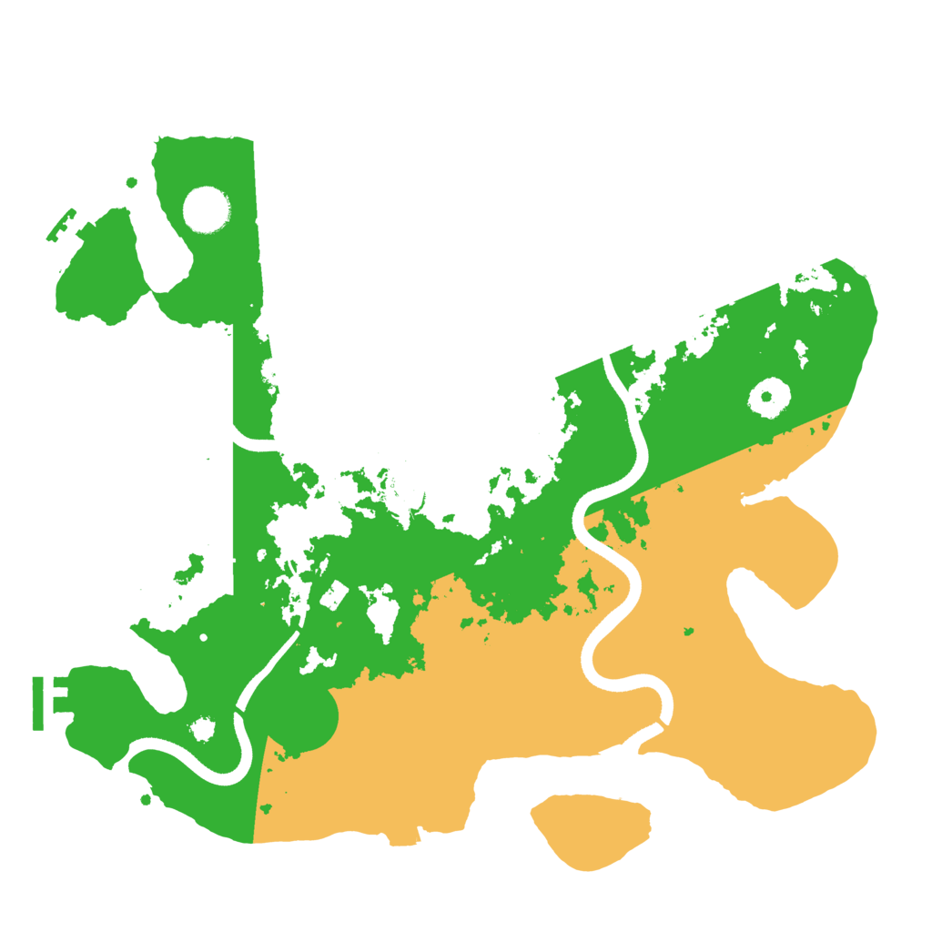 Biome Rust Map: Procedural Map, Size: 3500, Seed: 23015