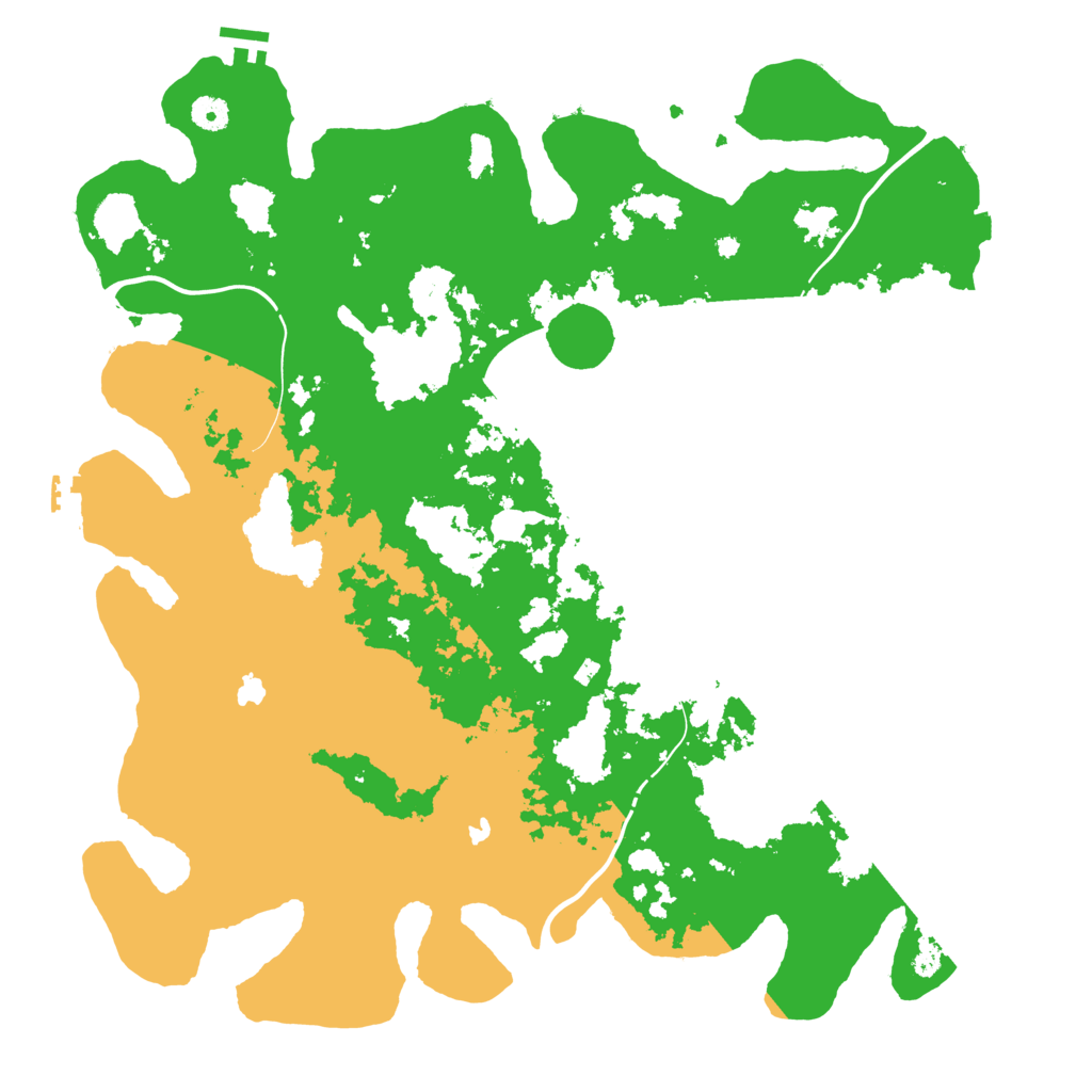 Biome Rust Map: Procedural Map, Size: 4500, Seed: 1186286745