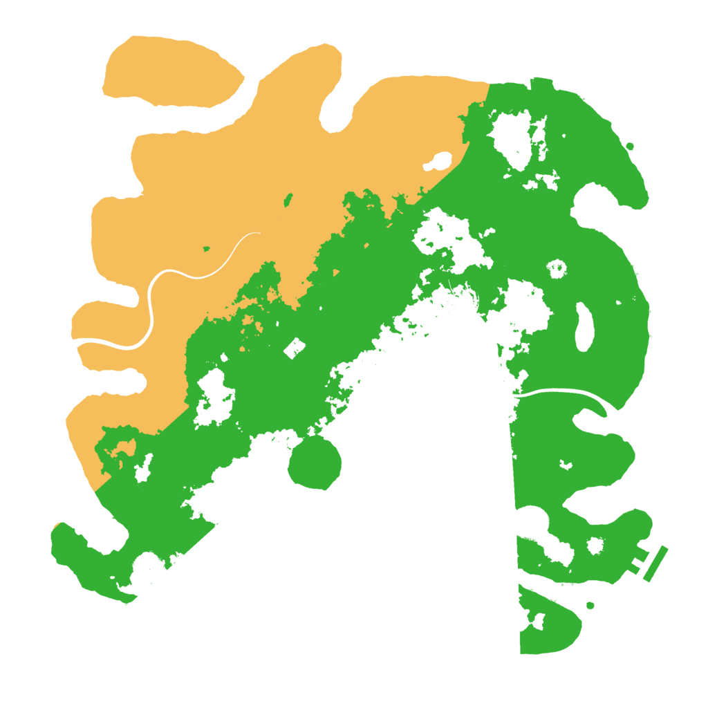 Biome Rust Map: Procedural Map, Size: 3700, Seed: 521110400