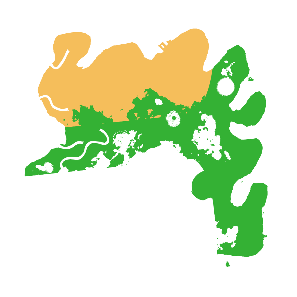 Biome Rust Map: Procedural Map, Size: 3000, Seed: 989338307