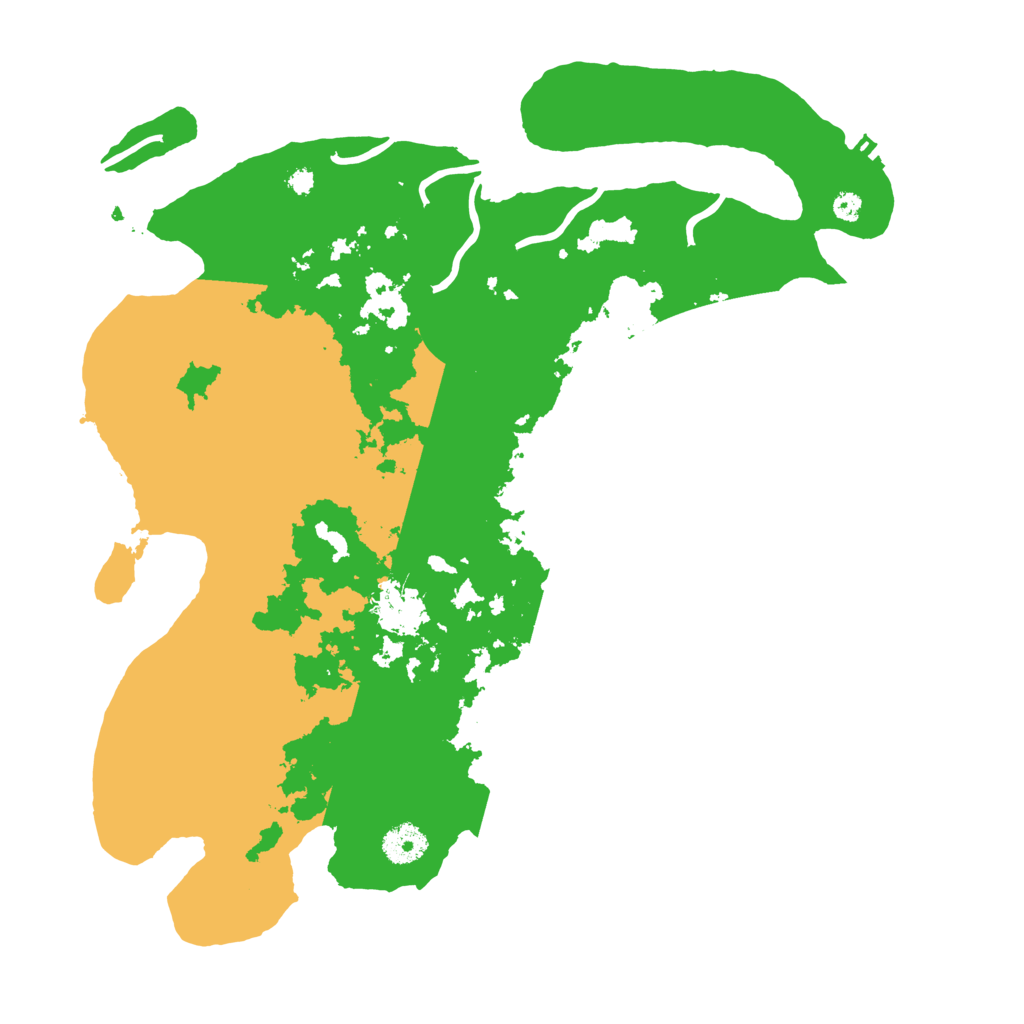 Biome Rust Map: Procedural Map, Size: 3700, Seed: 134458390