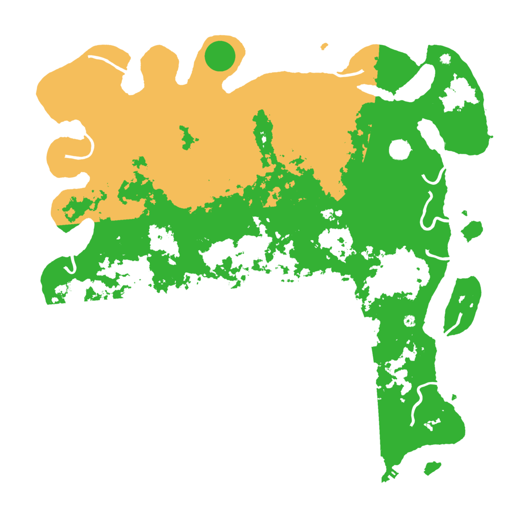 Biome Rust Map: Procedural Map, Size: 4500, Seed: 8282