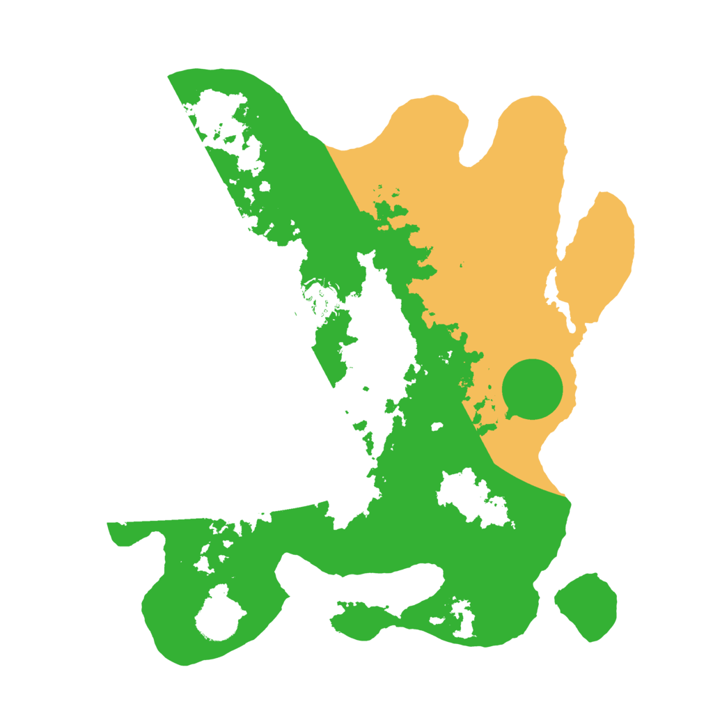 Biome Rust Map: Barren, Size: 3100, Seed: 76445