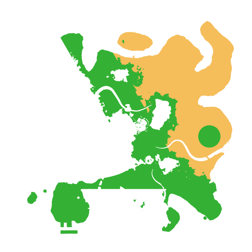 Biome Rust Map: Procedural Map, Size: 3000, Seed: 8976063