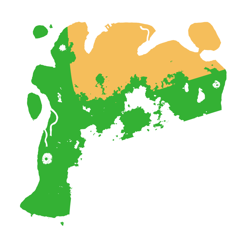 Biome Rust Map: Procedural Map, Size: 3500, Seed: 544566