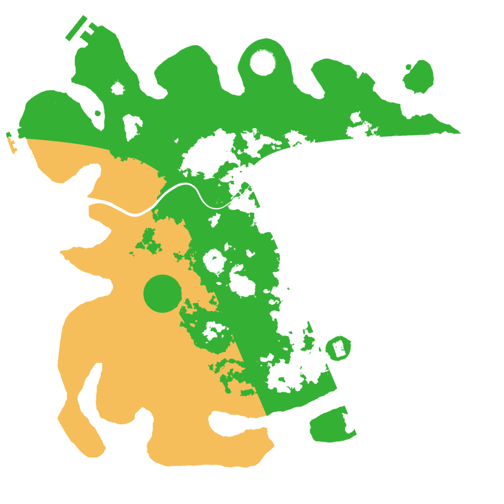Biome Rust Map: Procedural Map, Size: 3500, Seed: 229503581