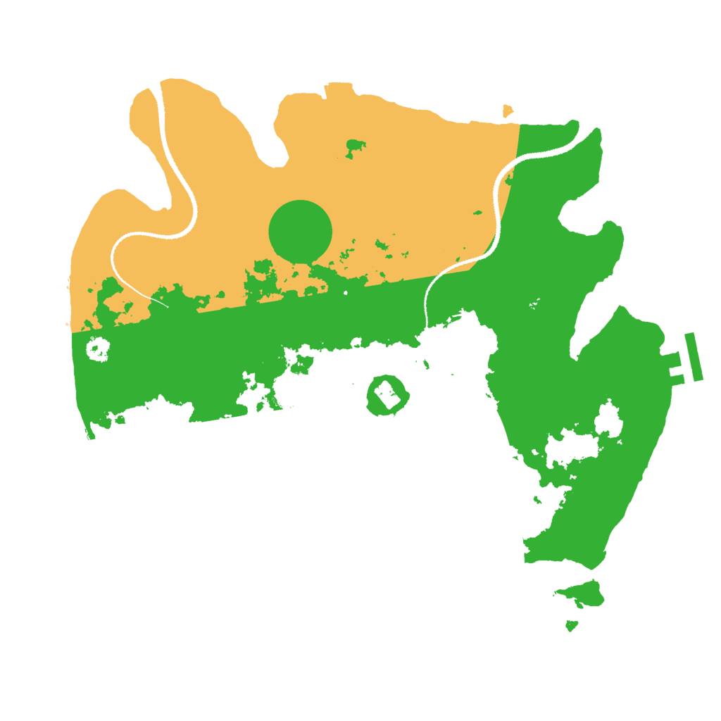 Biome Rust Map: Procedural Map, Size: 3000, Seed: 362166749