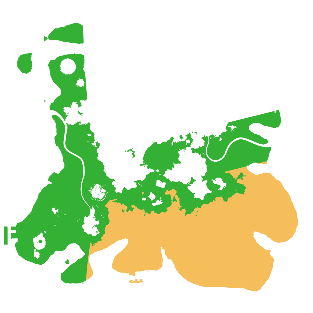 Biome Rust Map: Procedural Map, Size: 3500, Seed: 662678871
