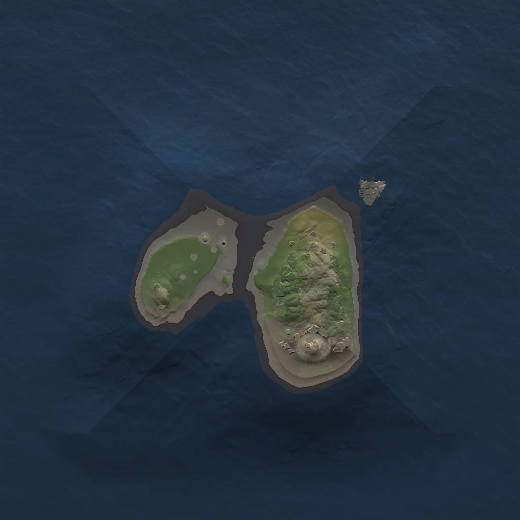 Rust Map: Procedural Map, Size: 1000, Seed: 4517, 3 Monuments