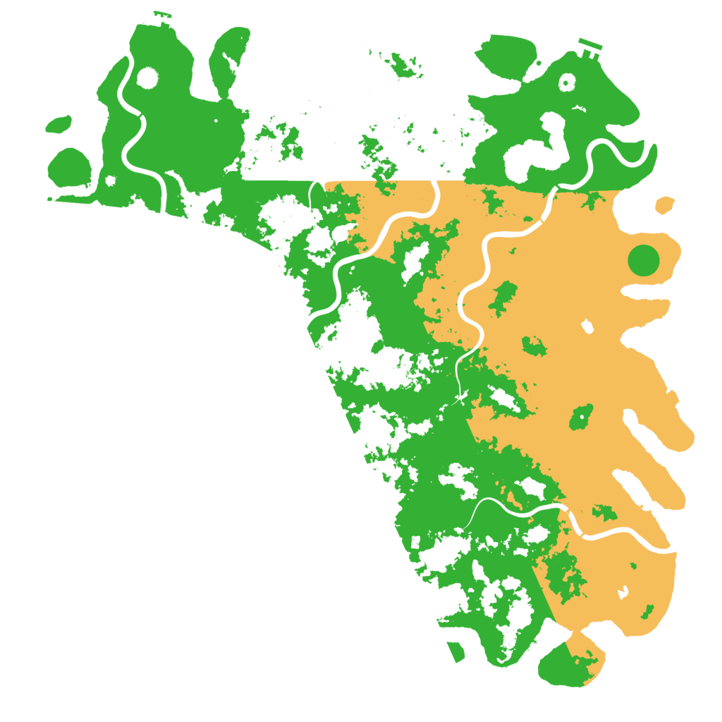 Biome Rust Map: Procedural Map, Size: 6000, Seed: 563453