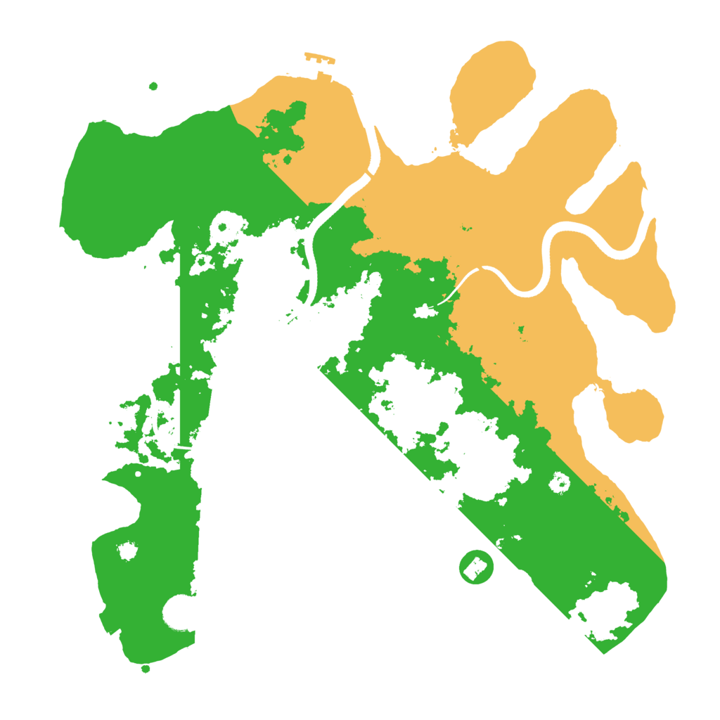 Biome Rust Map: Procedural Map, Size: 3500, Seed: 2108132413